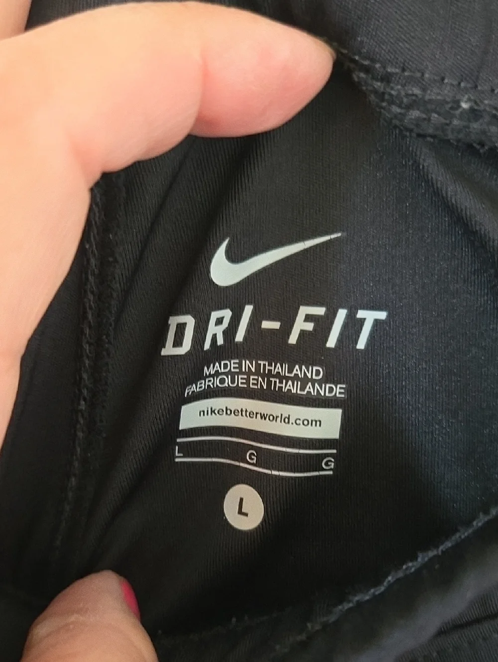 Nike Dri-Fit | Black & Pink Running Shorts Size Large